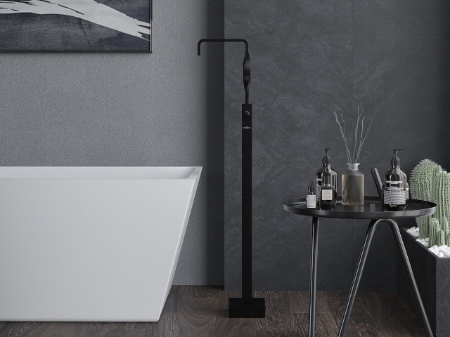 Azulejos murales negros Mexen en el baño