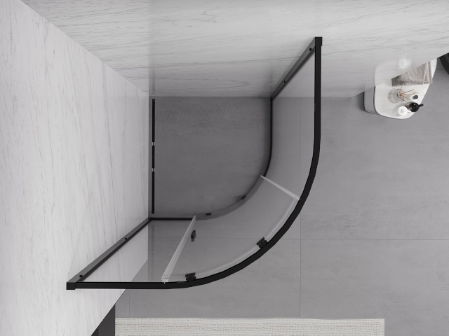 Forma semicircular del baño