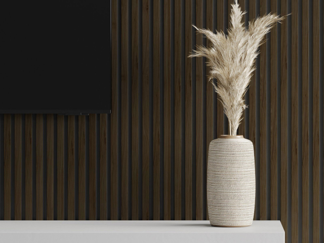 Lamelas en tono wenge