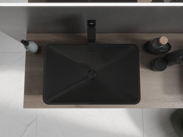 Mueble de lavabo de nogal Mexen