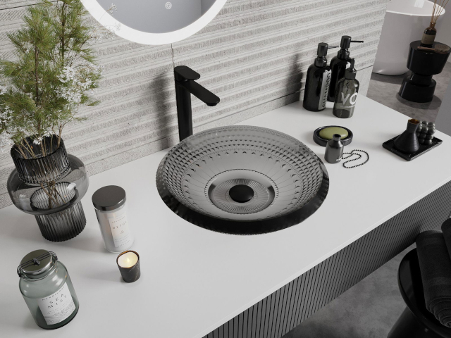 Armario de baño blanco