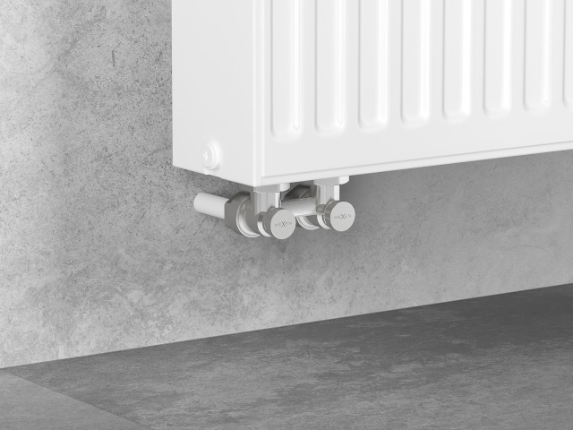 Válvula angular de radiador