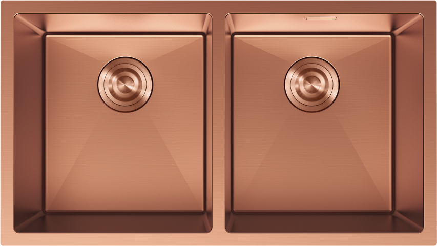 Fregadero de acero cobre