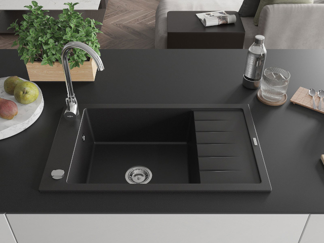 Fregadero con escurridor