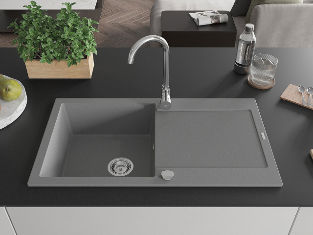 Fregadero de 90 cm en la cocina