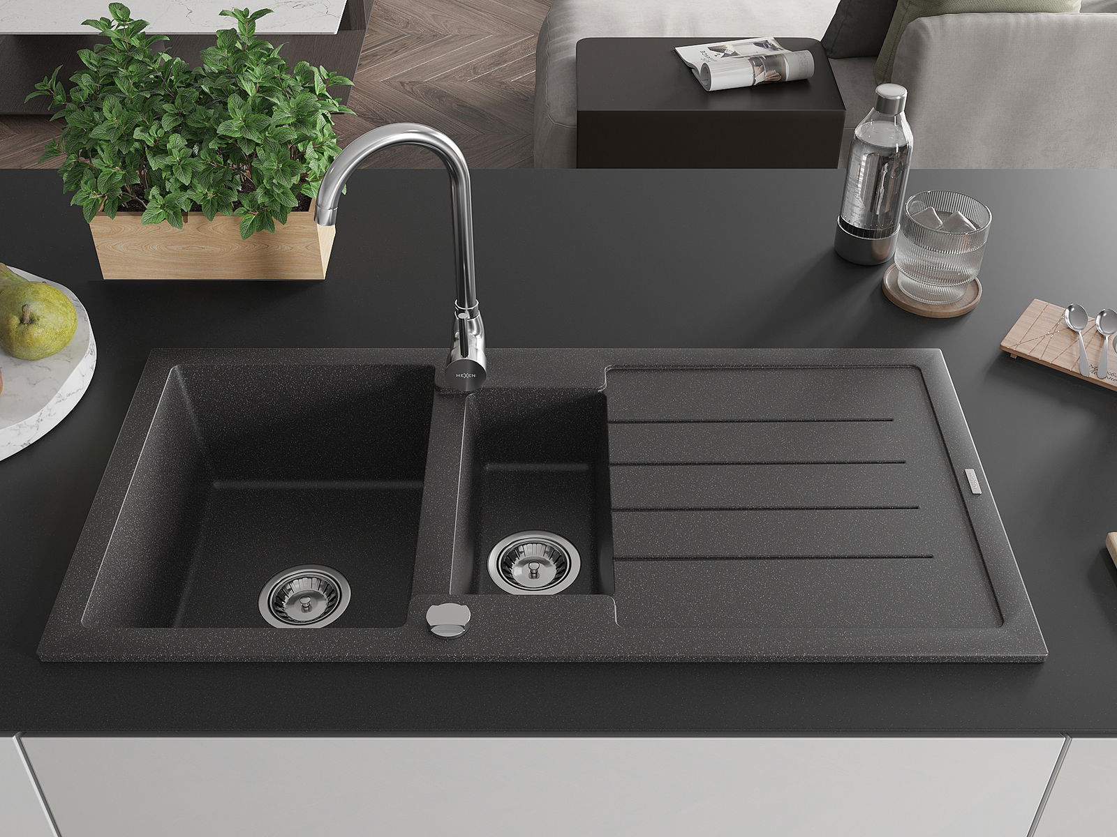 Fregadero empotrado en encimera