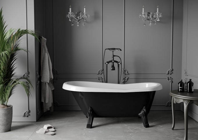 banera autónoma con patas