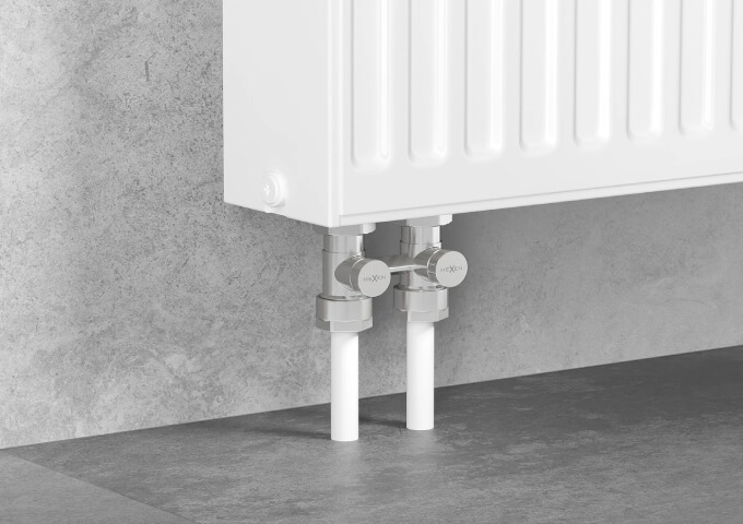 Válvula de radiador recta