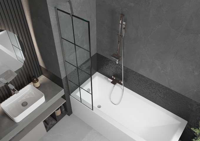 Mamparas de bañera 75x140