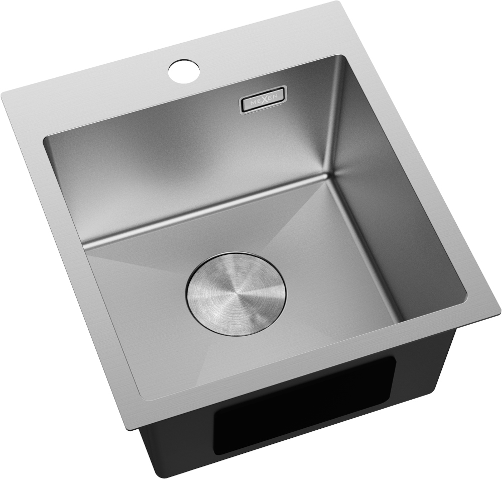 Fregadero monocubeta de acero Mexen