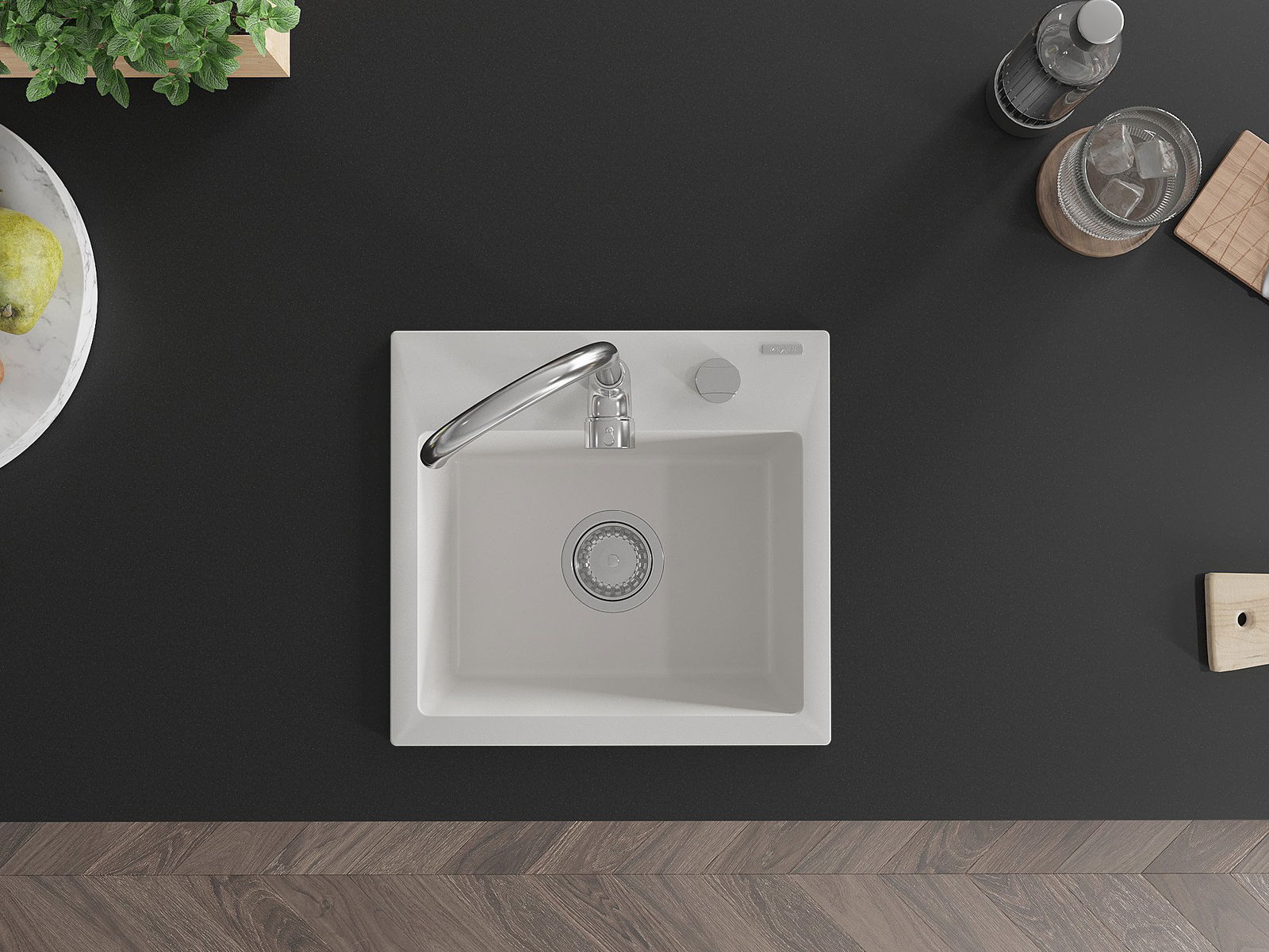 Pequeño fregadero monocubeta Mexen