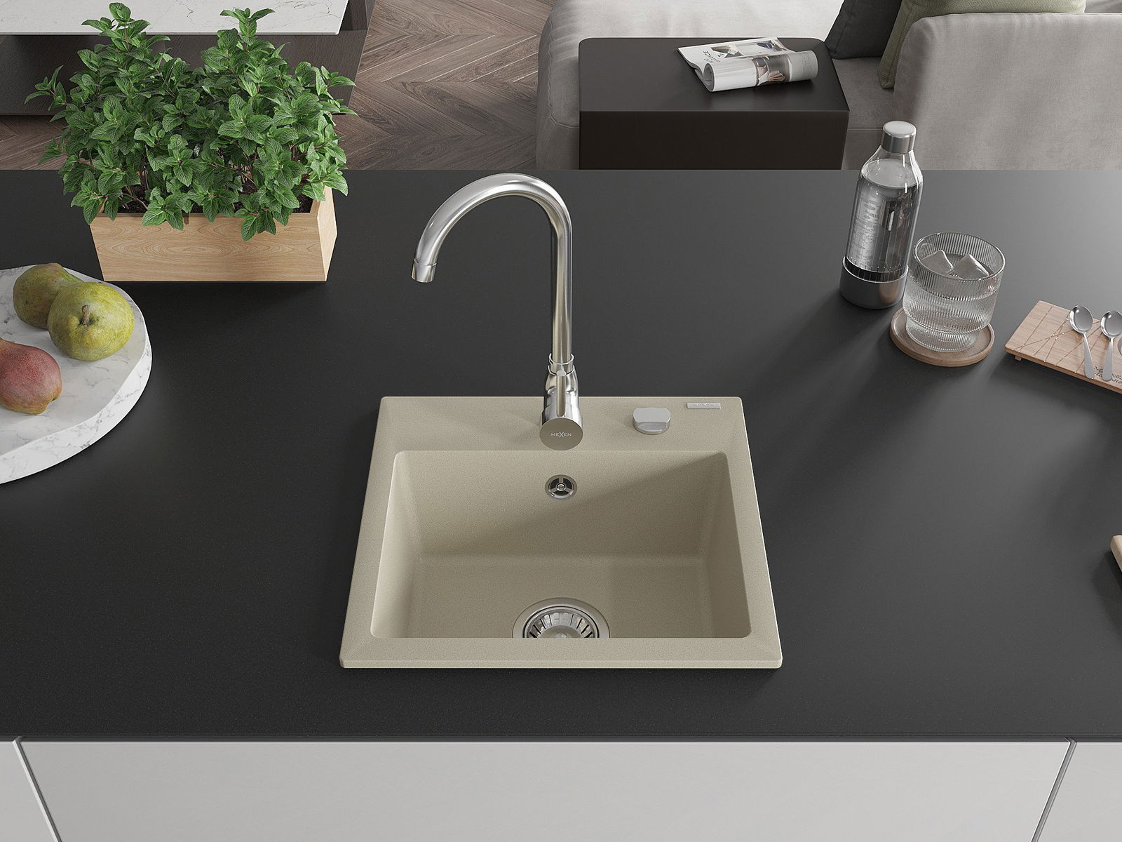 Fregadero monocubeta Mexen