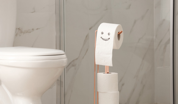 Sin taladrar: soporte de papel higiénico no invasivo