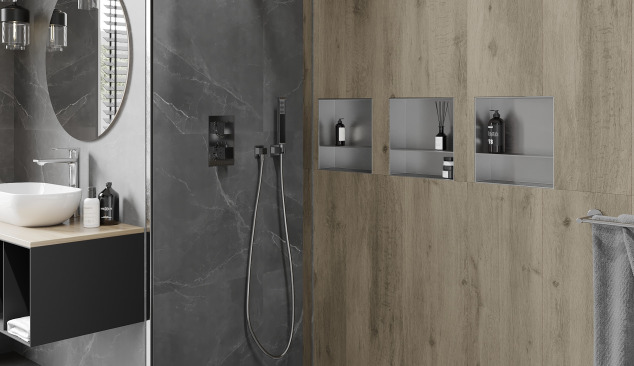 Estantes empotrados: el complemento ideal para el baño en un diseño moderno