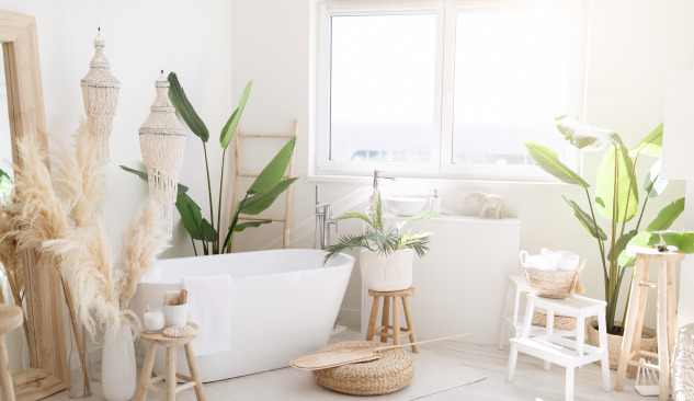 Estilo rústico en tu baño