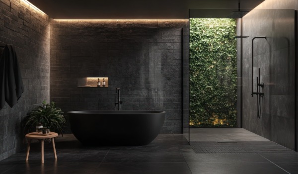 Moderno baño oscuro: cómo crear un interior sin el efecto de opresión