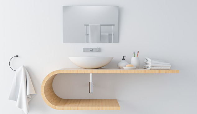 ¿Dónde colgar la toalla junto al lavabo?