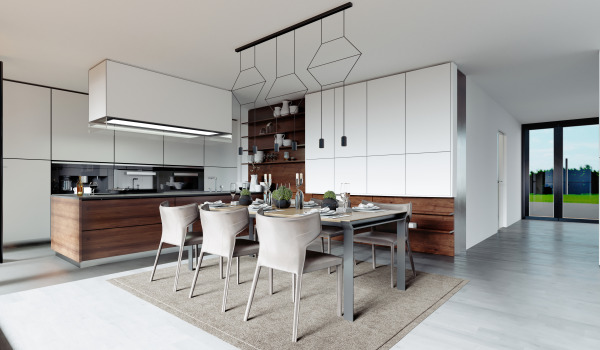 Muebles de cocina hasta el techo y armarios altos - ¿cuándo funcionan bien?