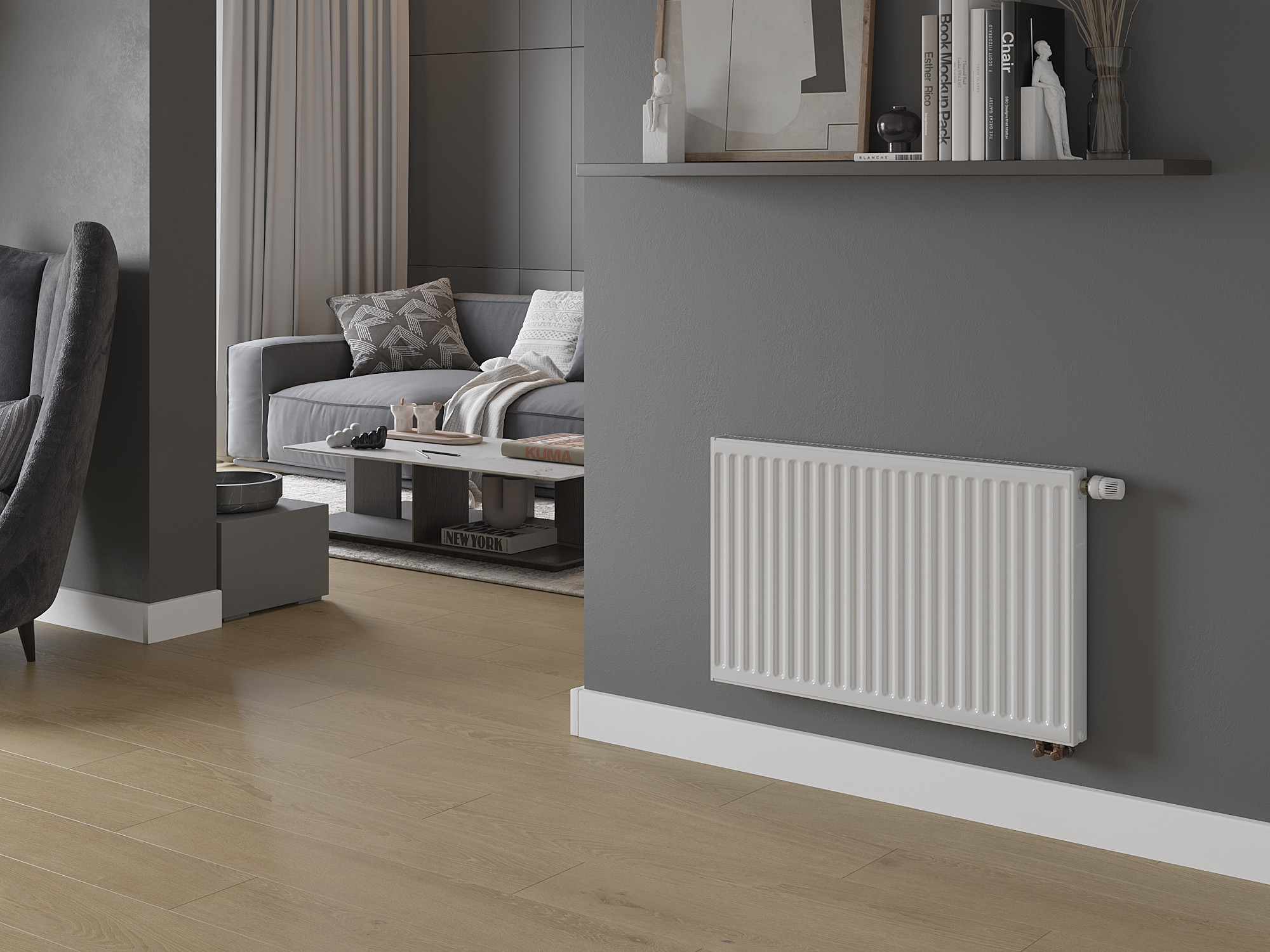 Calefacción en el hogar - radiador de panel