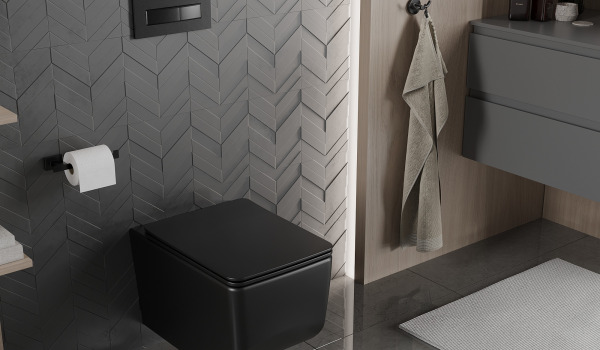 Grifería de baño negra