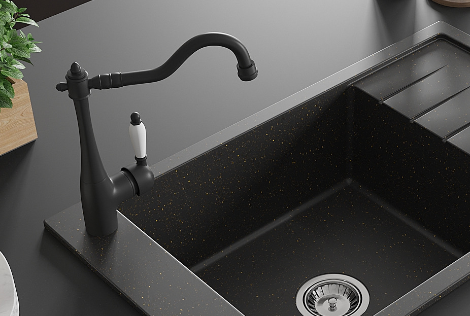 Grifo de cocina estilo retro