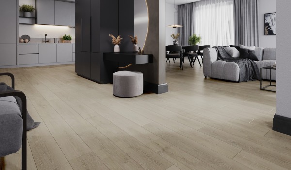 Paneles vinílicos impermeables que imitan la madera