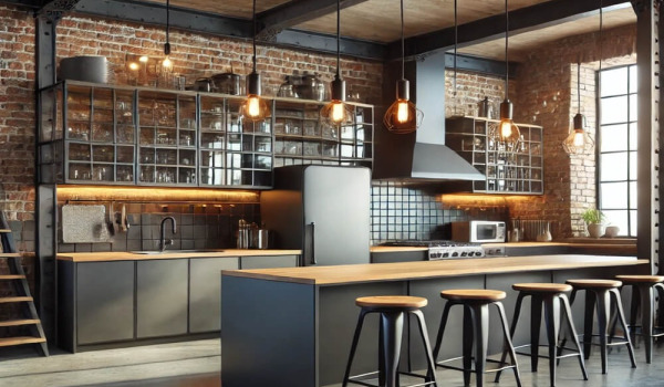 ¿Cómo diseñar una cocina en estilo industrial, tipo loft?
