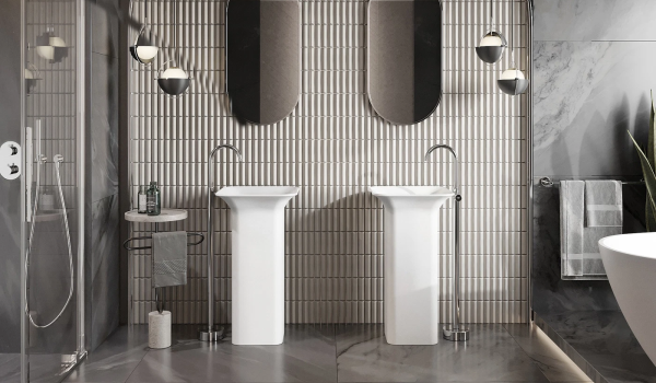 Baño de estilo glamuroso